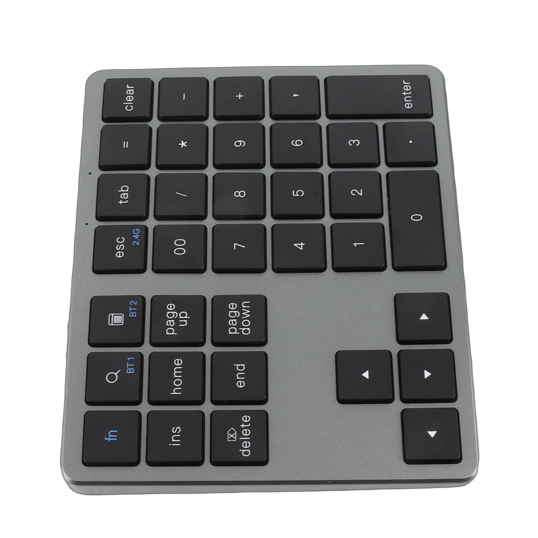 Bewinner Kabelloser Nummernblock mit 35 Tasten, Kabelloser Nummernblock Bluetooth 5.0, Wiederaufladb