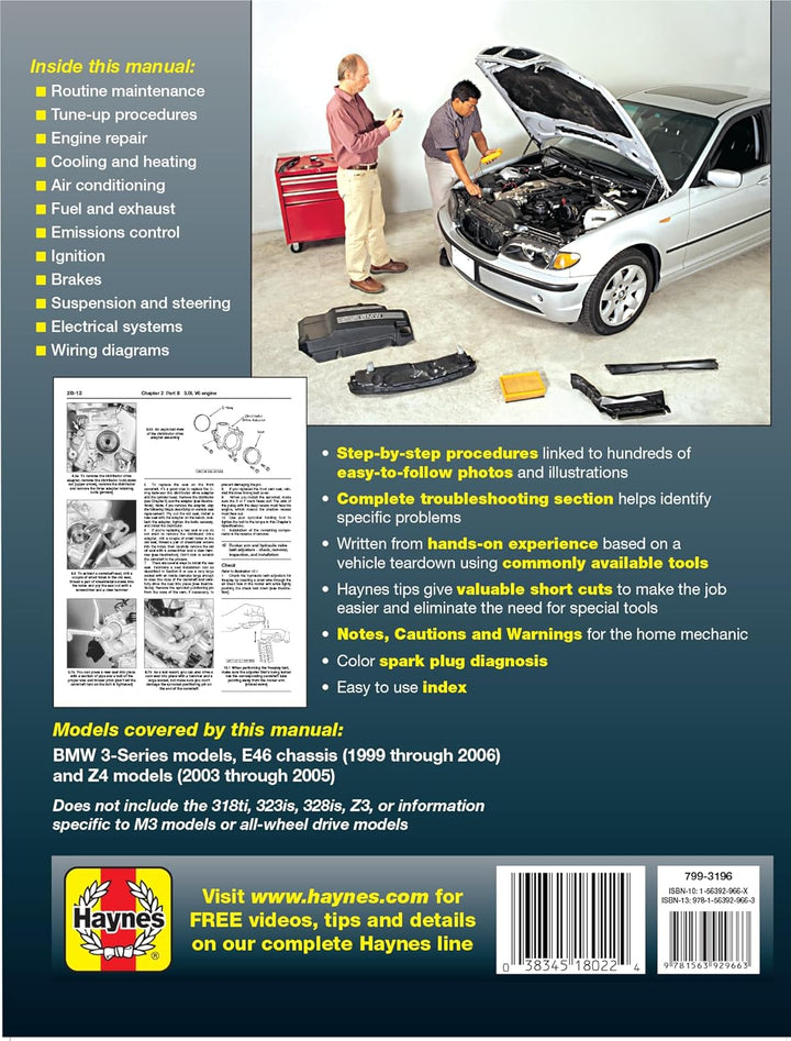 BMW 3-Series: 1999 thru 2005: 99-05 (Haynes Manuals)