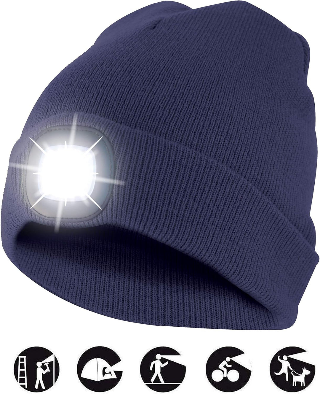 Velamp CAP04 Beanie, LED, Blau, Einheitsgrösse