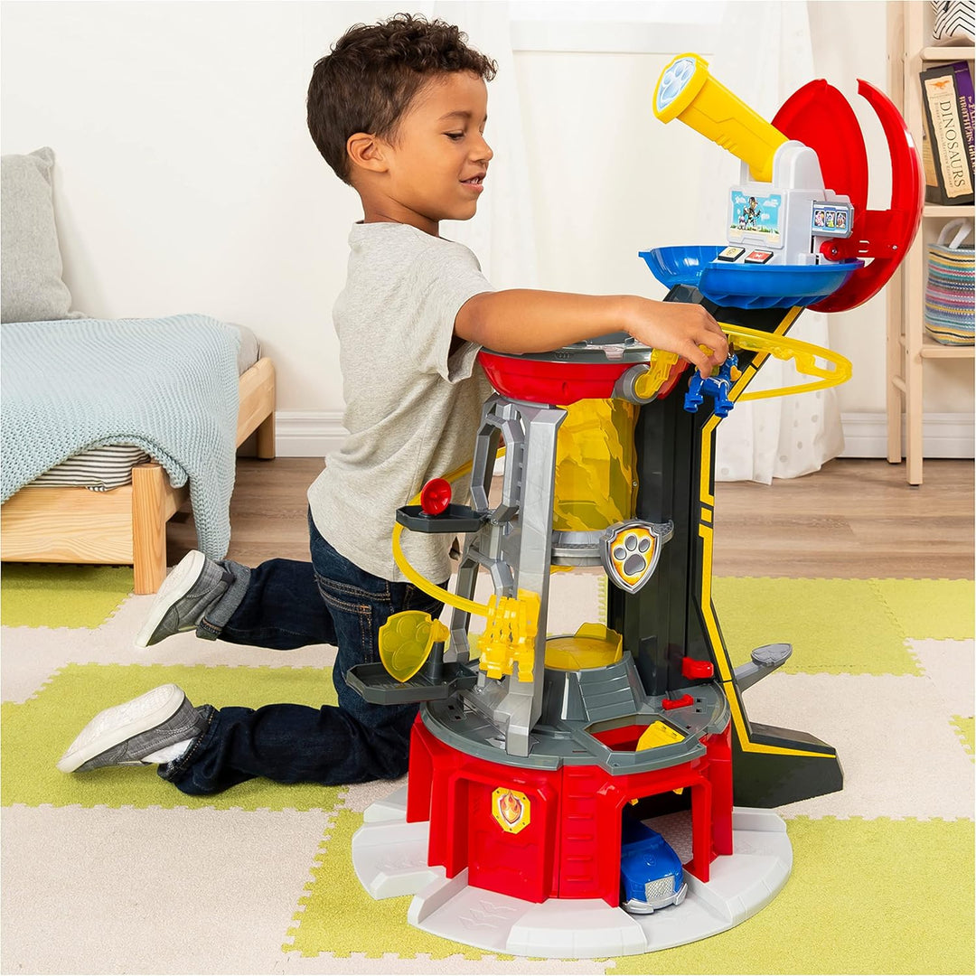PAW PATROL Mighty Pups Lifesize Lookout Tower Zentrale - 70 cm gross Lookout Tower Spielset, Lookout