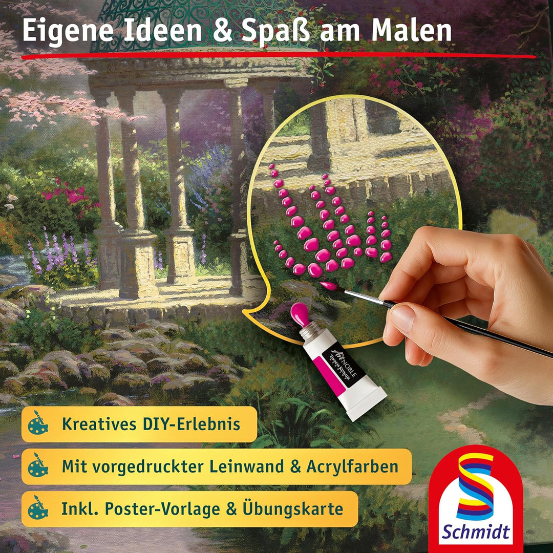 Pools of Serenity: My Artnoble® Thomas Kinkade | Premium-Malset mit vorgedruckter Leinwand und Acryl
