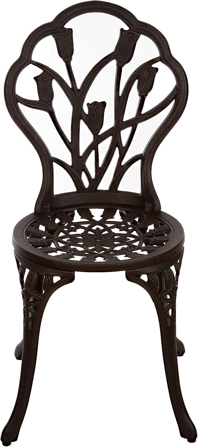 Tisch Set 152405C1551 stabiles Gartenmöbel Set Balkonset Bistroset Aluminium Guss (Antik Bronze), An