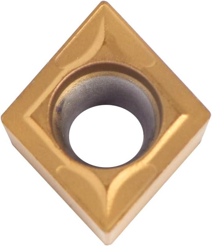 Walfront 10 Stück CCMT09t304 CCMT32.5 Wendeschneidplatten CNC Hartmetall Einsätze mit Box Hartmetall