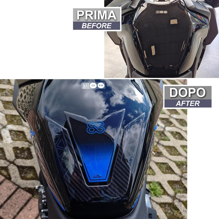 Resin Bike Aufkleber Motorrad Kompatibel Mit Suzuki GSX 8S 2023. Schutz Motorrad Tankpad Von Hülle P