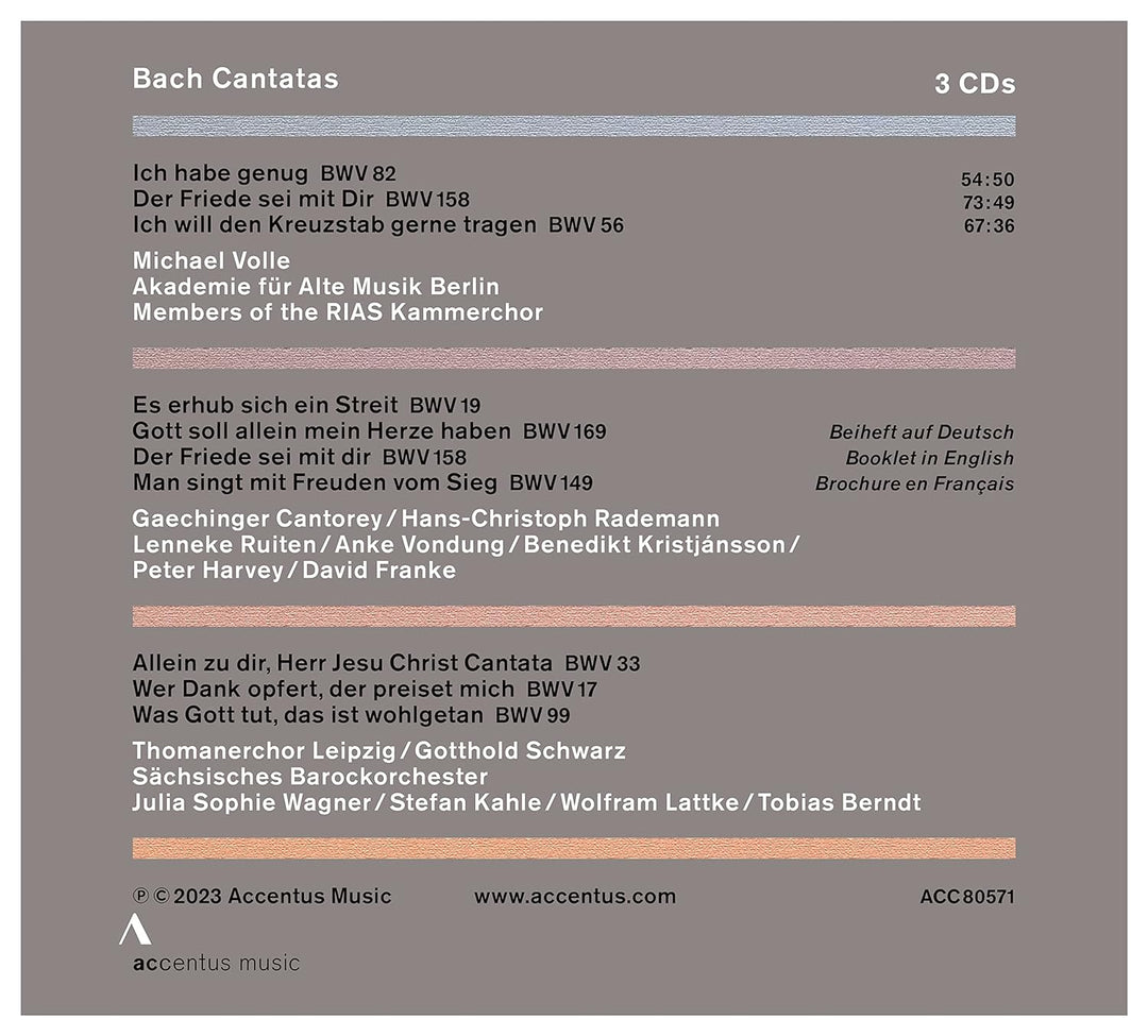 Kantaten, Audio-CD