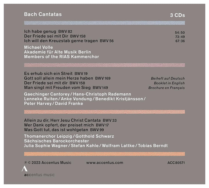 Kantaten, Audio-CD