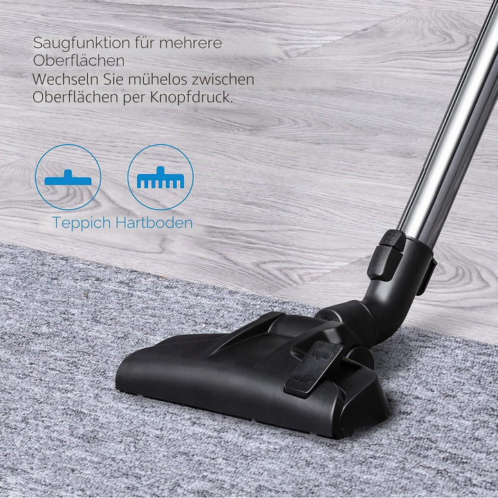 EUREKA Tasche, Leichter Staubsauger für Teppiche und Hartböden, mit Filter, Blau