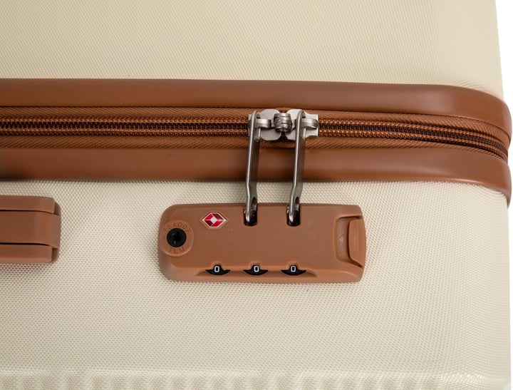 Travelhouse Bari Premium Kofferset 6-teilig – Robust & leichtes ABS Hartschalen Trolley Set mit 4 Ko