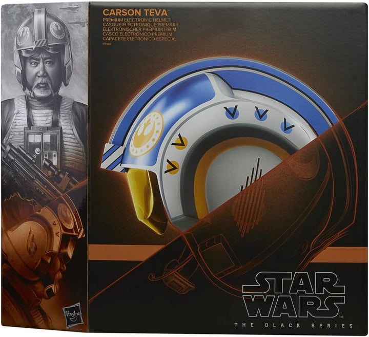 Star Wars The Black Series Carson Teva elektronischer Premium Helm, Rollenspielartikel für Erwachsen