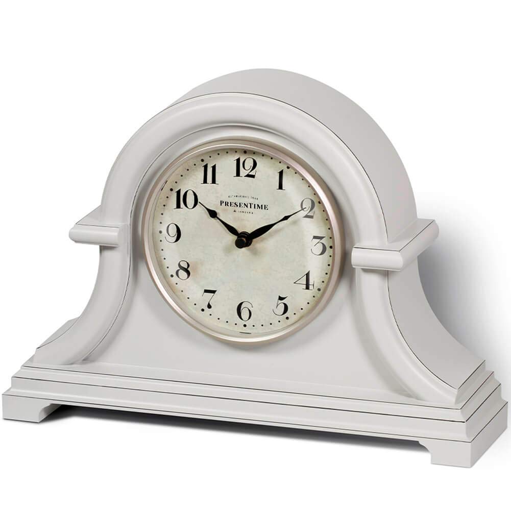 Presentime &amp; Co. Vintage Farmhouse Kaminuhr Serie, Napoleon Schreibtisch- und Regaluhr, 33 x 25,4 cm