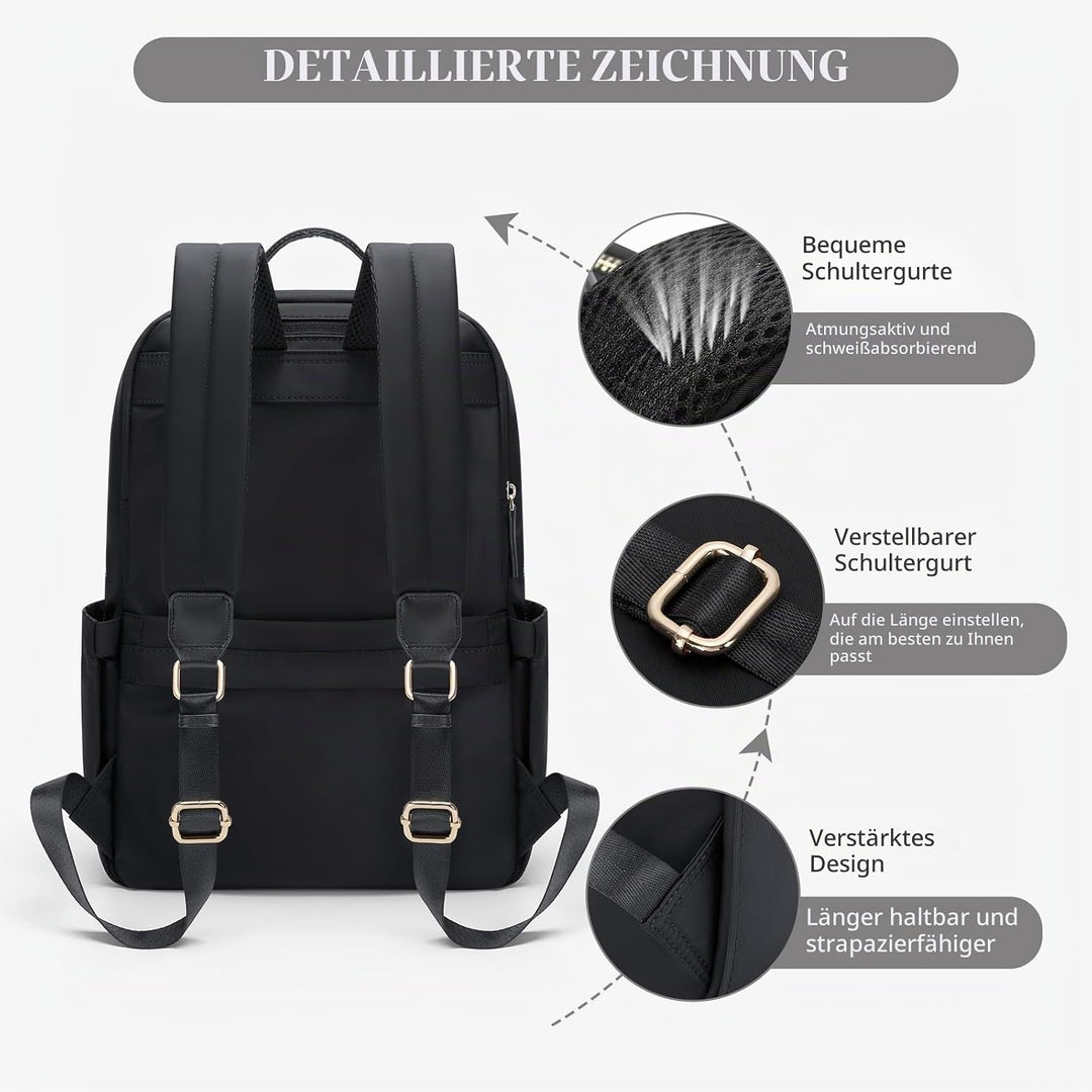 GOLF SUPAGS Laptop Rucksack für Damen Casual Daypack für Arbeit Reisen College Schulrucksack Handtas