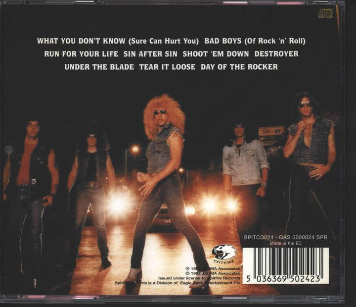 Under the Blade, Audio-CD