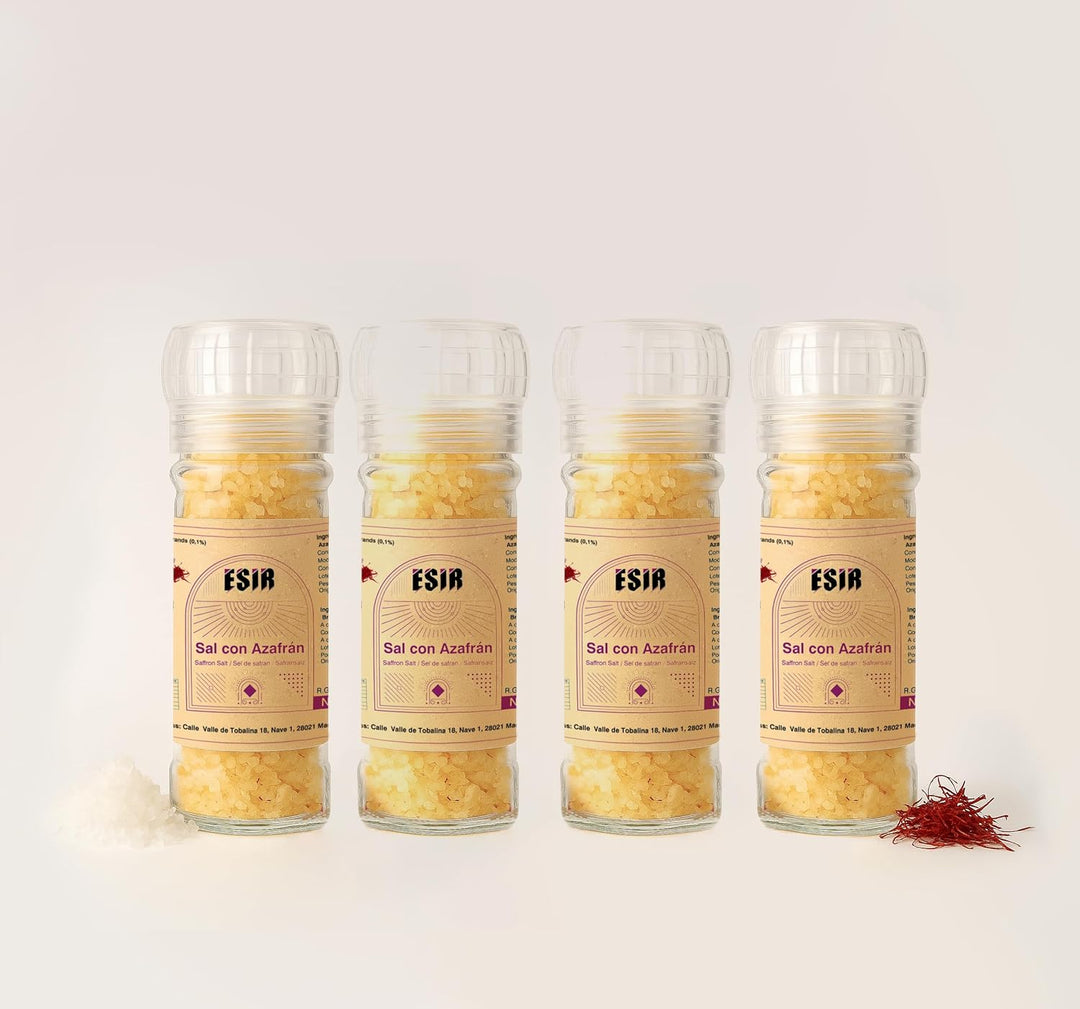 Esir Salz-Mischung mit Safranfäden oder -pulver ideal zum Würzen und Verfeinern aller Gerichte 95 g