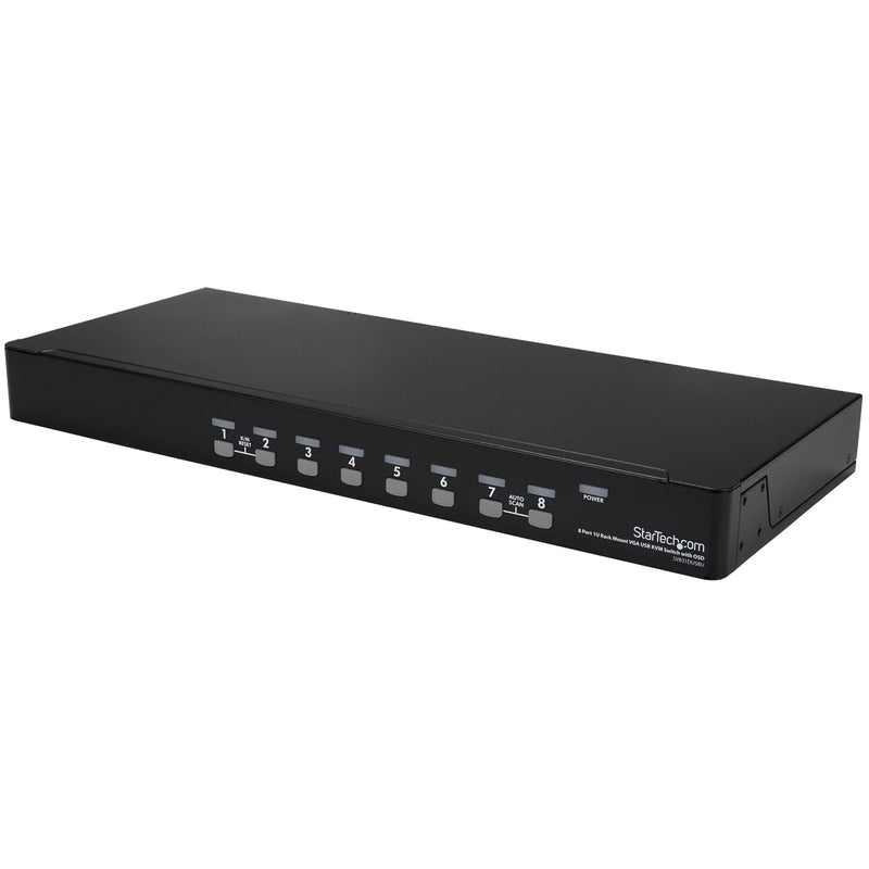 StarTech.com 8-Port USB KVM Switch-Set mit OSD und Kabeln Rackmontierbar 8 Port VGA USB – Kabel im L