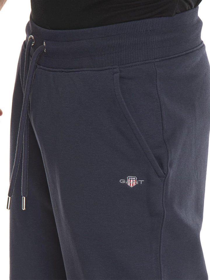 GANT Herren Reg Shield Sweatpants Logo Sweathose XXL Evening Blue, XXL Evening Blue
