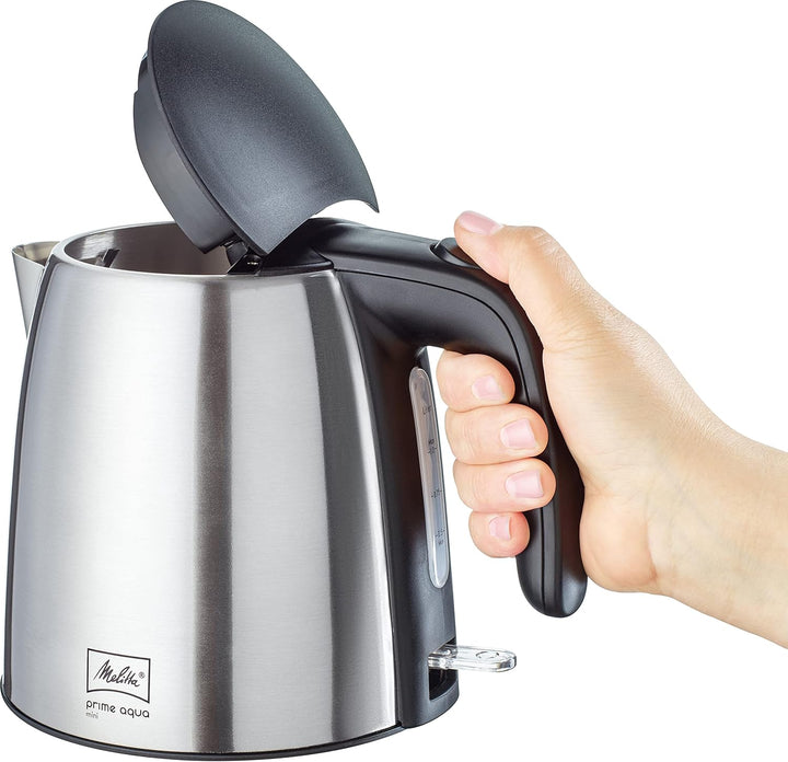 Wasserkocher - MELITTA - Prime Aqua mini, Edelstahl, 1,0 L, 2200 W, handliche Grösse, 1018-07 Edelst