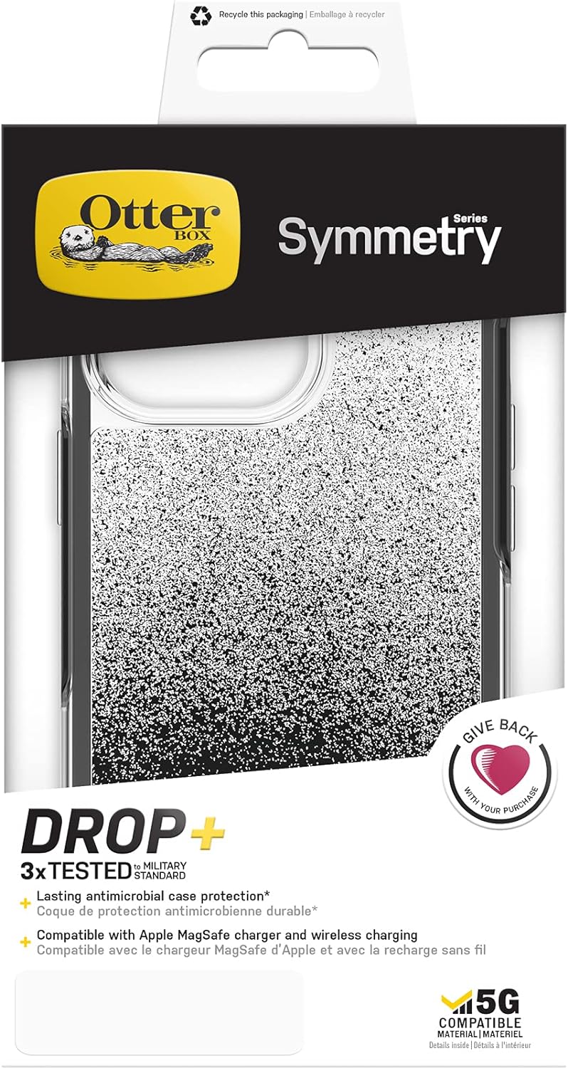 OtterBox Symmetry Clear Hülle für iPhone 13 Pro, sturzsicher, schützende Hülle, 3x getestet nach Mil