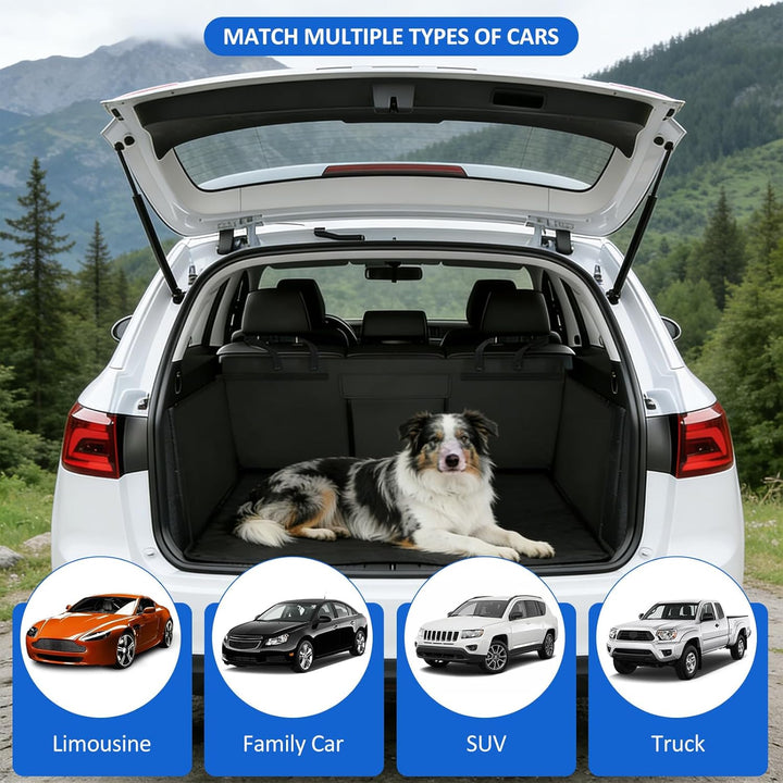 Kofferraumschutz Hund mit Verstellbarer Schnalle, Universal Hundedecke für Auto Kofferraum, Kofferra