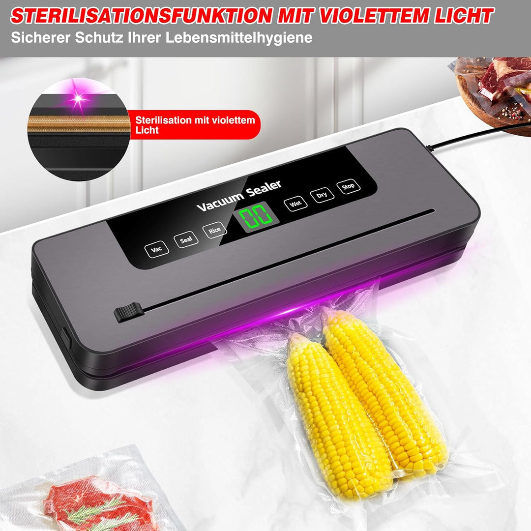 Vakuumierer für Lebensmittel, Lebensmittelretter, Kompaktes Design Lebensmittelretter Vakuumierer Ma