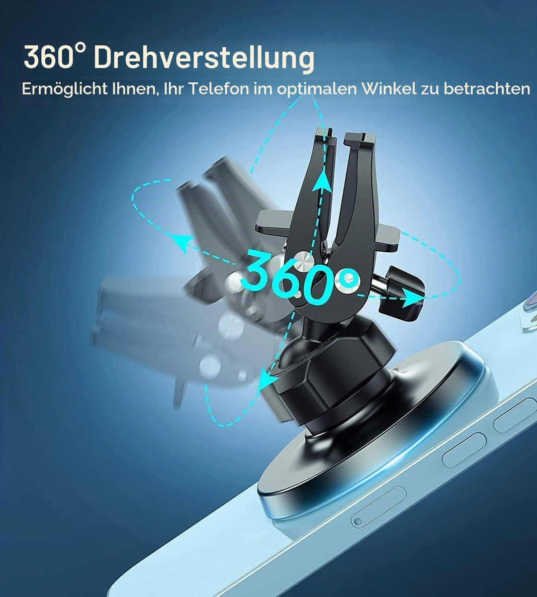 2-Pack Magnet Handyhalterung fürs Auto, 16 Starke Magnete Handyhalterung für die Auto-Lüftung, 360°