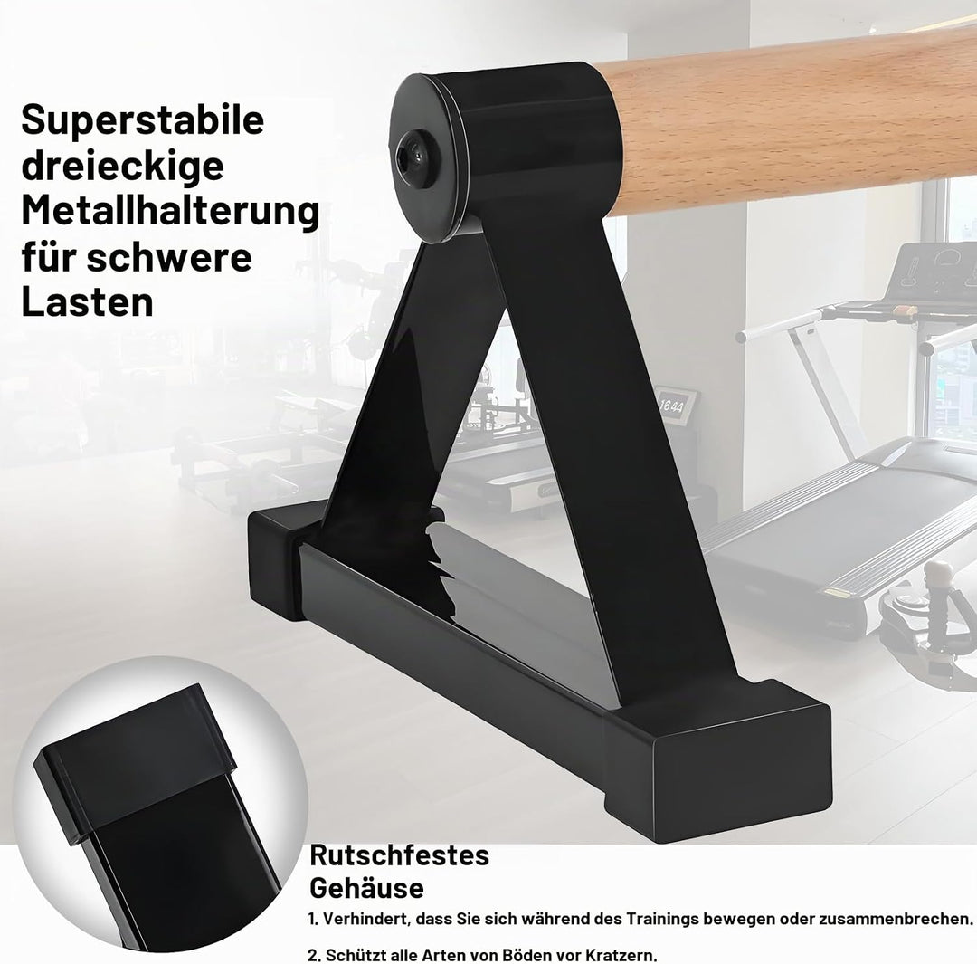 Holz Parallettes Calisthenics Equipment 50cm, Push Up Bars, Liegestützgriffe, Handstand Griffe Barre
