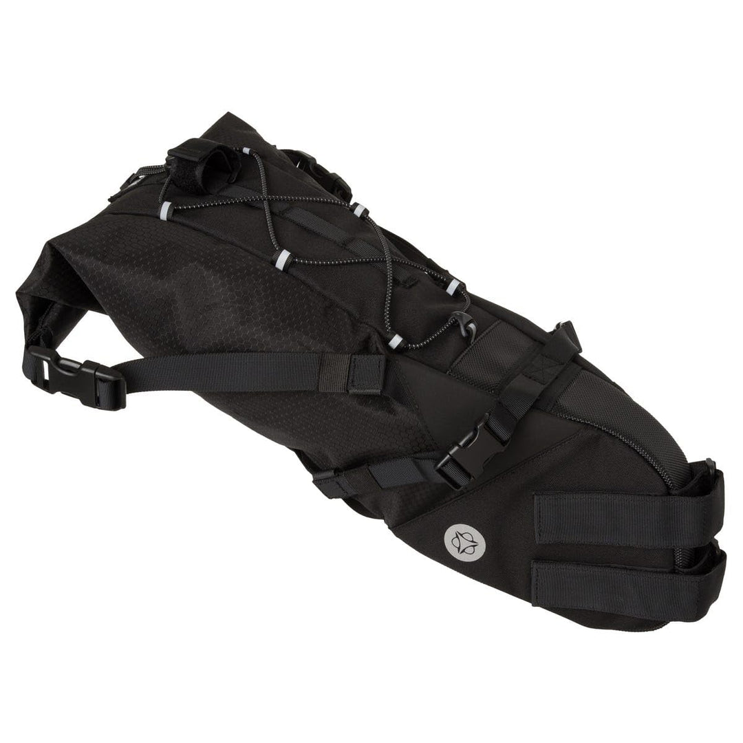 AGU Seat-Pack Satteltasche Fahrrad, 10L Fahrradtasche Sattel für Bikepacking, Wasserabweisend, Refle