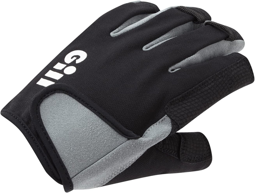 Gill Junior Deckhand Short Finger Sailing Gloves 2022 - Black Child, Child