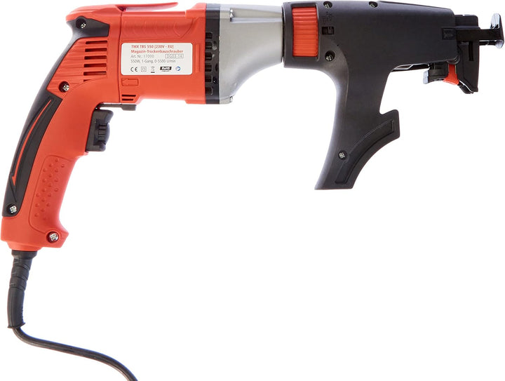 TBS 550 Trockenbauschrauber [230V-EU] – 550W Schnellbauschrauber mit Schraubenmagazin (25–50 mm) | A