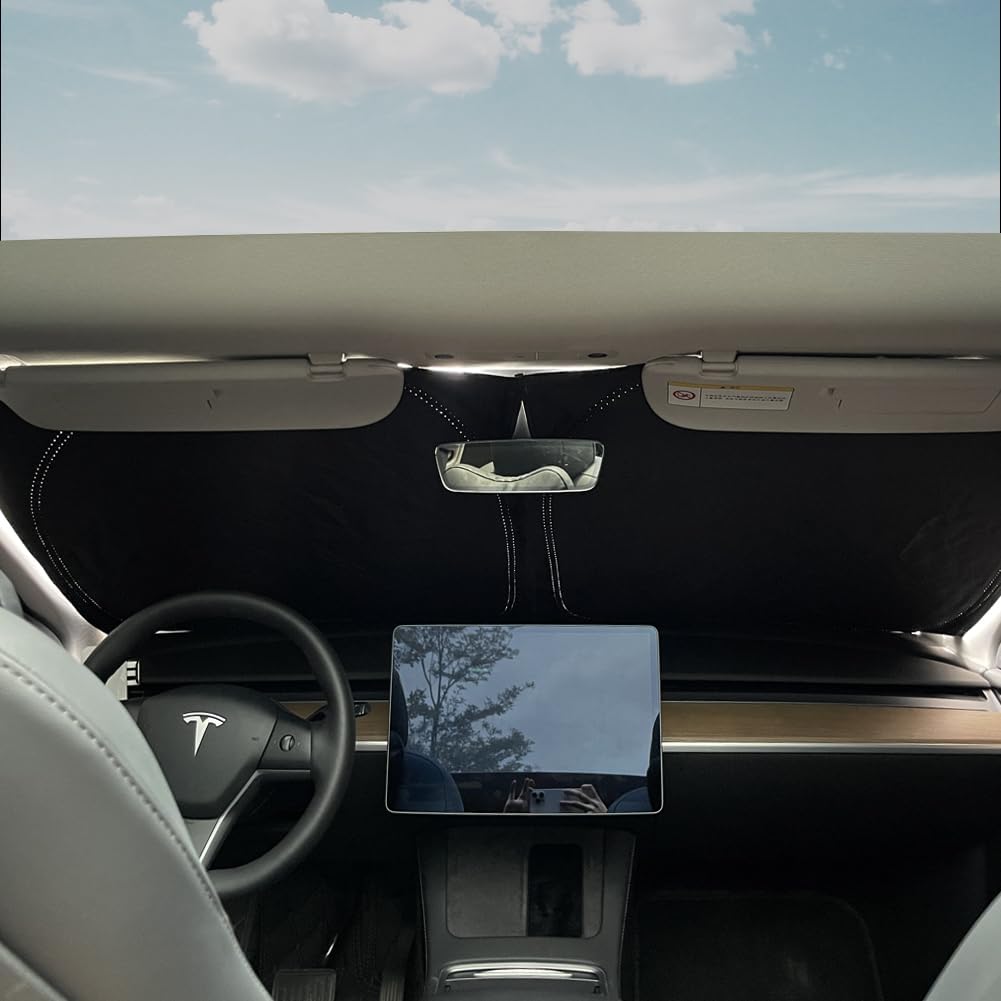 TESBEAUTY Verbesserte Tesla Camping-Sichtschutzvorhänge Sichtschutz Camping-Sonnenschutz Sonnenschut