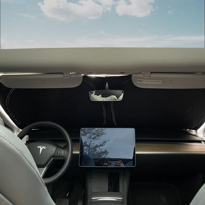 TESBEAUTY Verbesserte Tesla Camping-Sichtschutzvorhänge Sichtschutz Camping-Sonnenschutz Sonnenschut