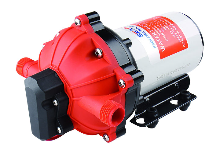 LIGHTEU®, Seaflo DC 12V 15L/Min 4,2 bar, 5 Kammer Wasserdruck Membranpumpe, 51s Druckpumpe für Marin