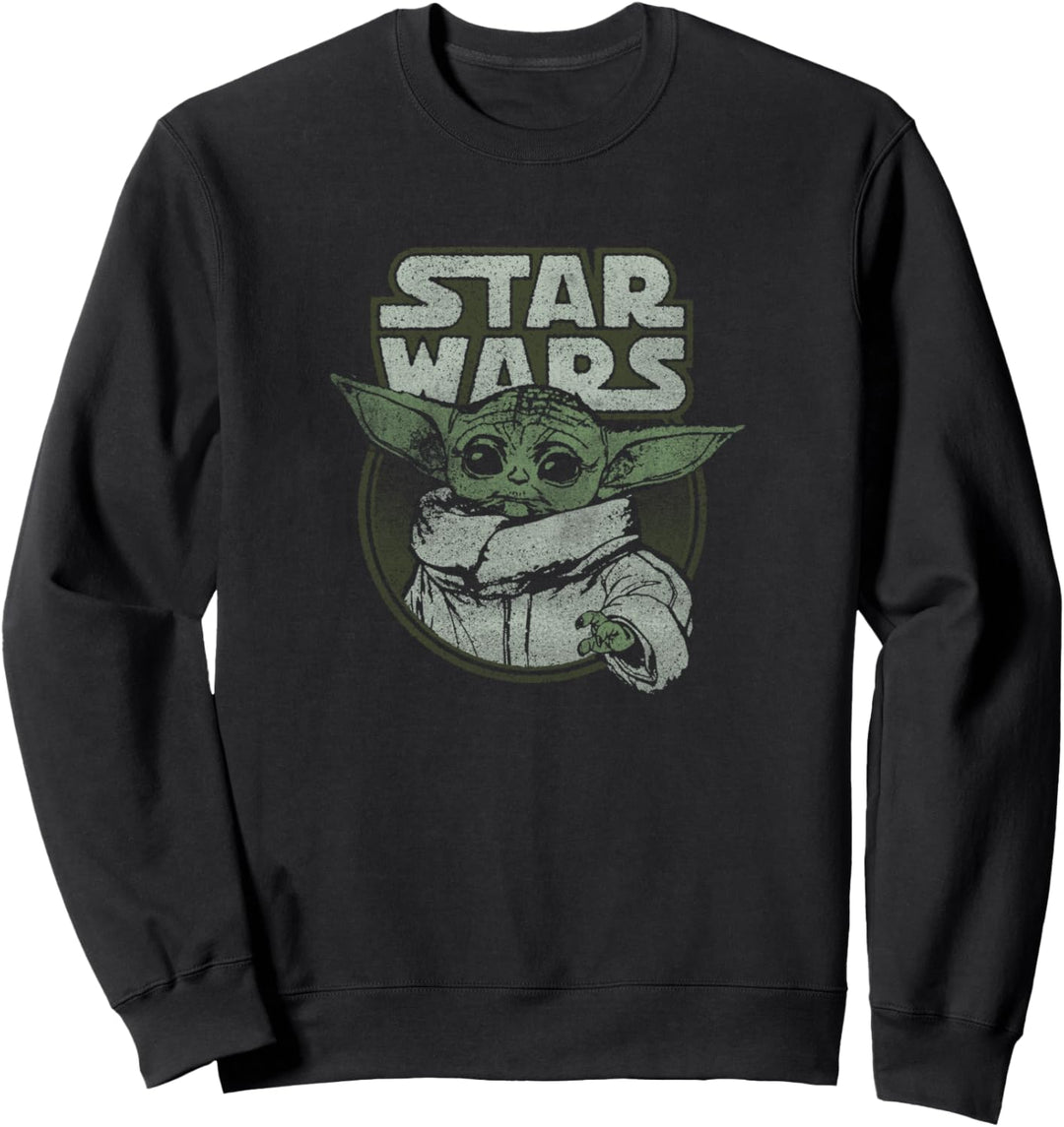 Star Wars The Mandalorian The Child Faded Circle Portrait Sweatshirt
