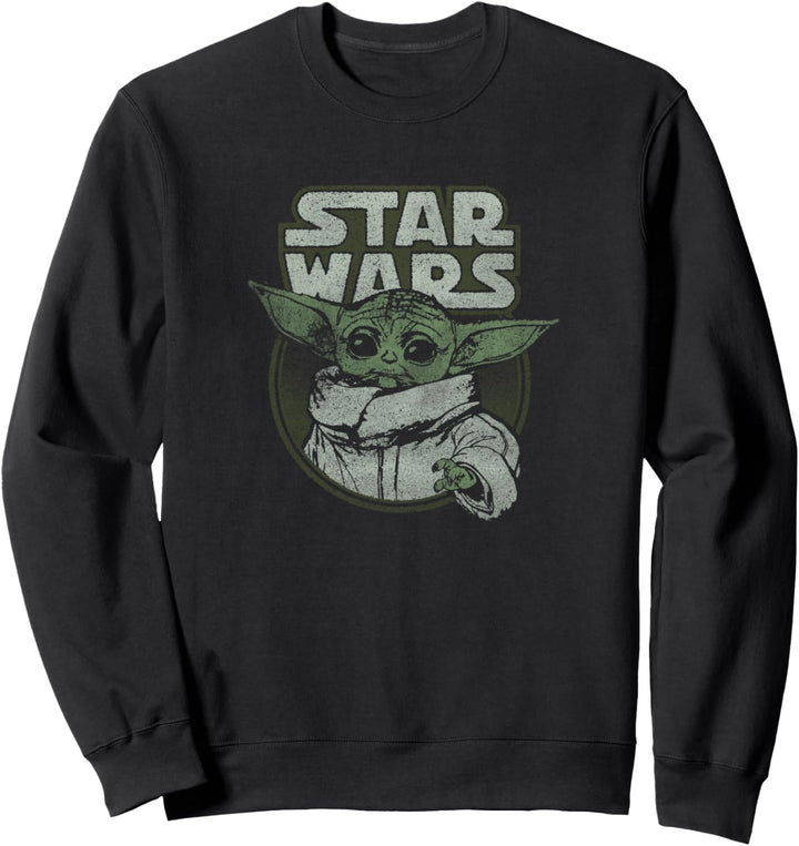 Star Wars The Mandalorian The Child Faded Circle Portrait Sweatshirt