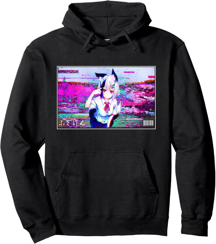 Anime Girl Japanische Ästhetik Anime Otaku Pullover Hoodie