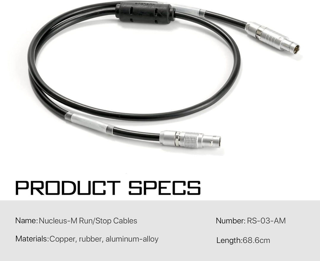 Tilta Nucleus-M Run/Stop Kabel kompatibel mit Red Kamera Zubehör Stecker Anschluss RS-03-AM