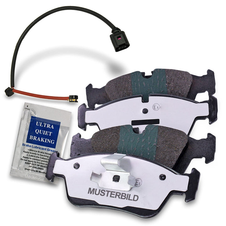 BESTPRICE Bremsbelagsatz Hinterachse, Bremsbeläge Bremsklötze hinten, 4 Stück, Kompatibel mit BMW 1e