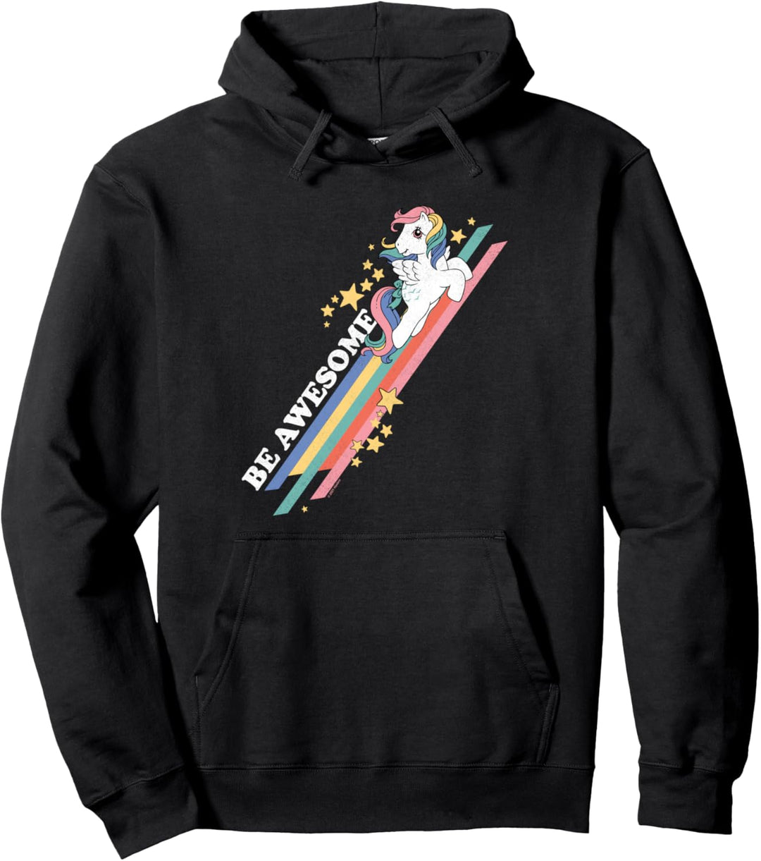 My Little Pony Be Awesome Vintage Stripes Pullover Hoodie