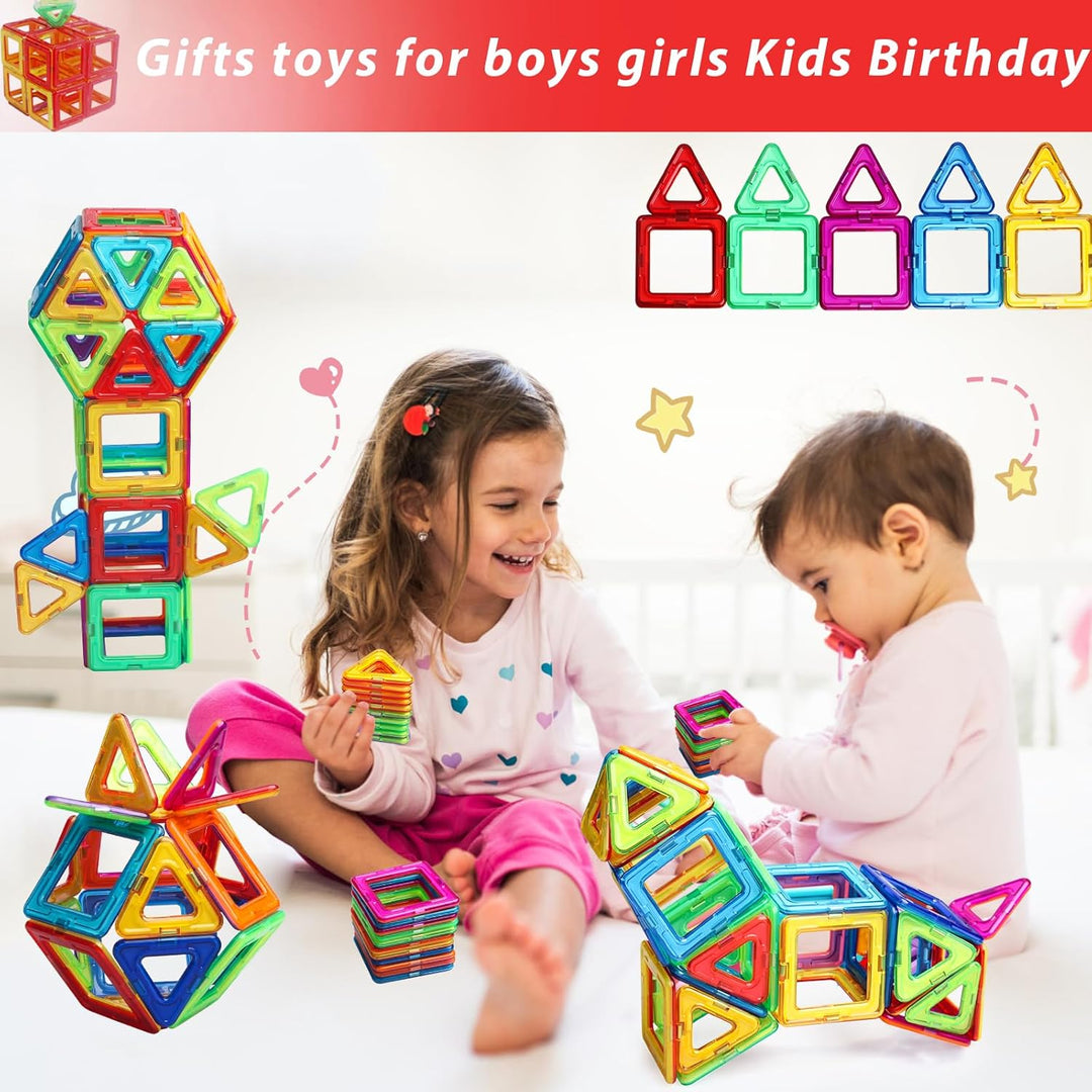 Magnetische Bausteine Spielzeug ab 3 Jahre alte Magnetspielzeug Magnete für Kinder Geschenk für Mädc