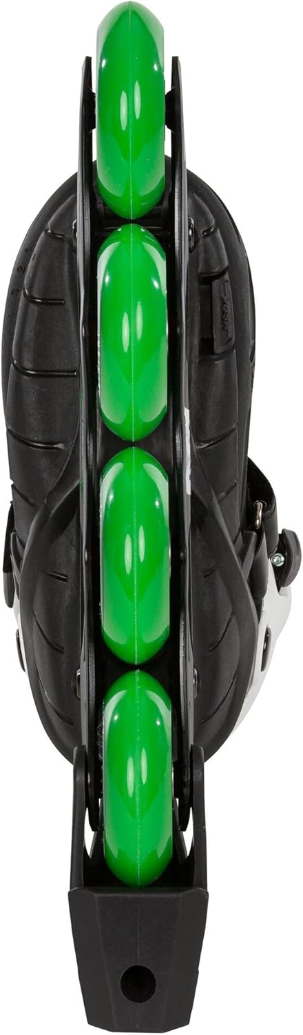 Powerslide Inline Skates Universe 4W Green, grössenverstellbar, Grün für Kinder, ABEC 7 Kugellager,