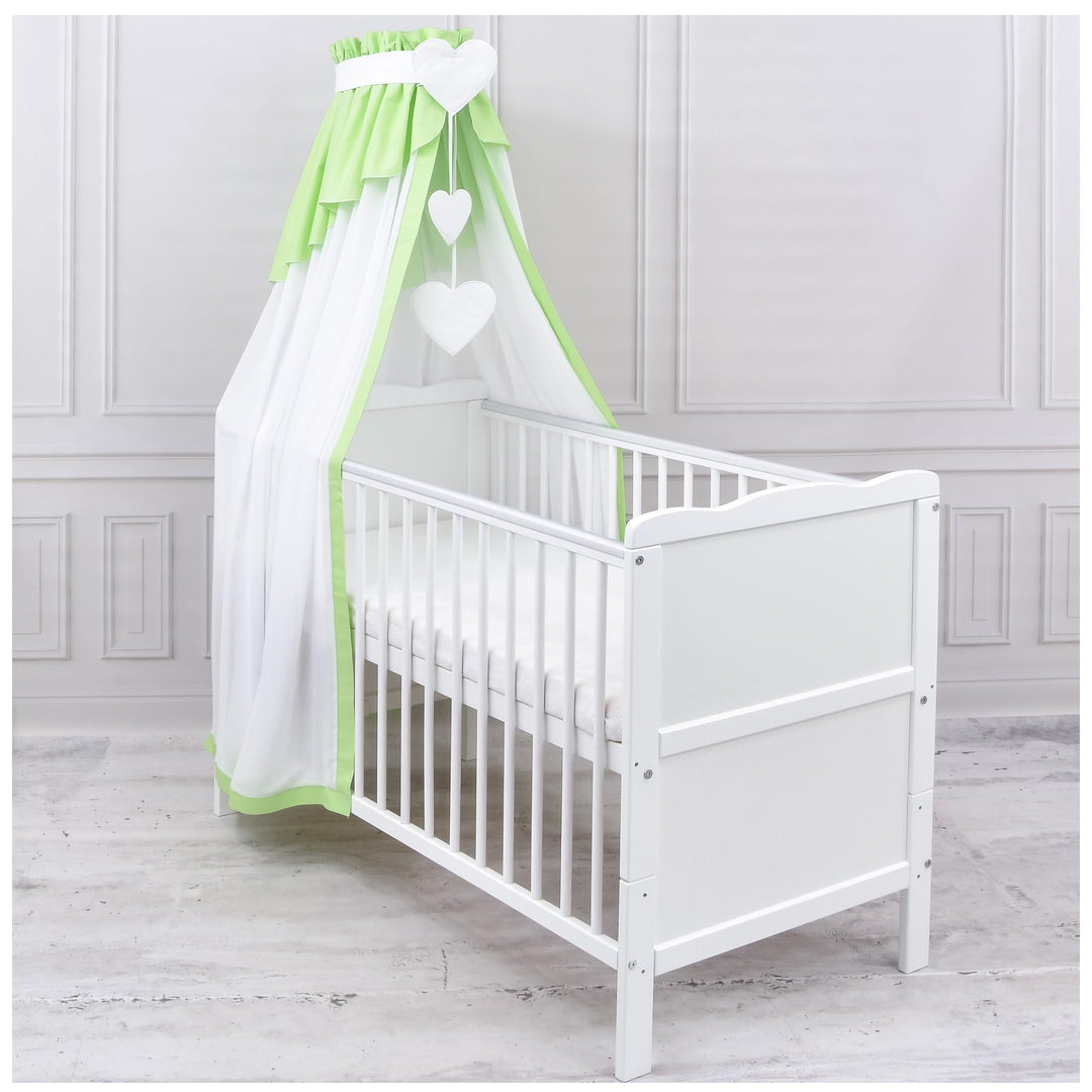 Generisch Baby Delux Babybett Himmel Betthimmel Chiffon Baumwolle Verlauf Baldachin für Babybett Kin