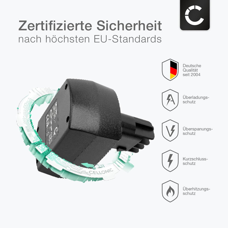 CELLONIC® Ersatz Akku für Metabo BZ 12 SP, BSZ 12,BS12 SP, BSZ 12 Impuls, SSP12,ULA 9.6-18, BSZ12 Pr