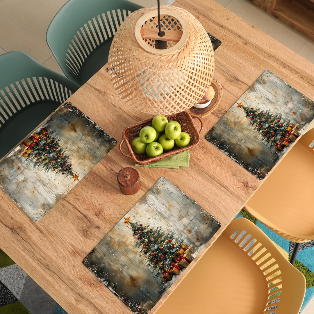 KitchenYeah© Platzsets Abwaschbar 6-Teilig 45x30 cm Tischsets Platzdeckchen rutschfeste Platzset Unt