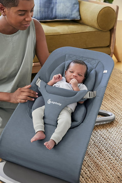 Ergobaby Evolve 3-in-1 Babywippe, ergonomische Babywippe für Neugeborene von Geburt bis Säuglingsalt