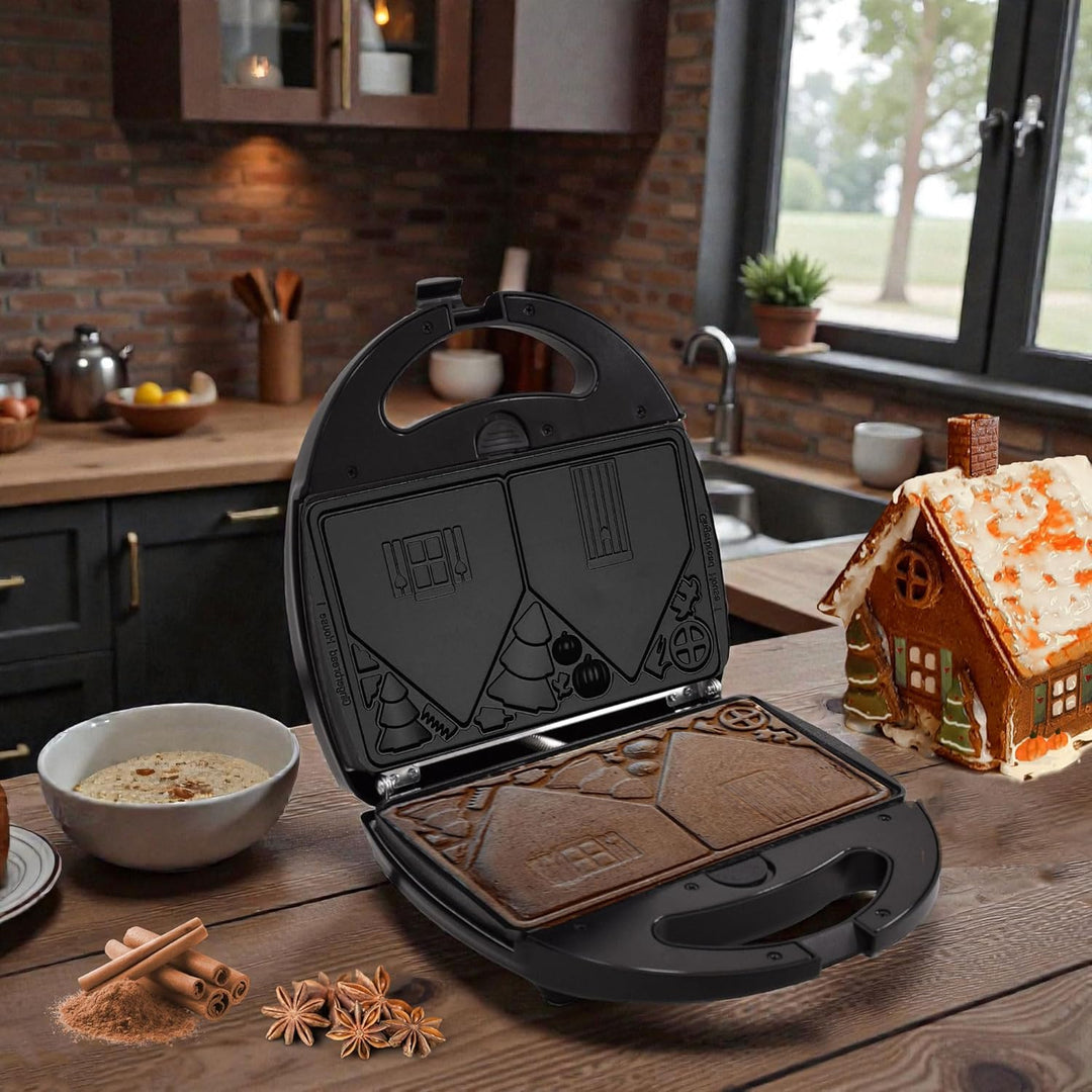 Syntrox Germany Maker Lebkuchenhaus SM-1300W Gingerbread mit herausnehmbaren Backplatten