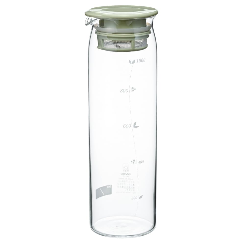 Hario Mizudashi Cold Brew Teeflasche, 1000 ml, rauchgrün