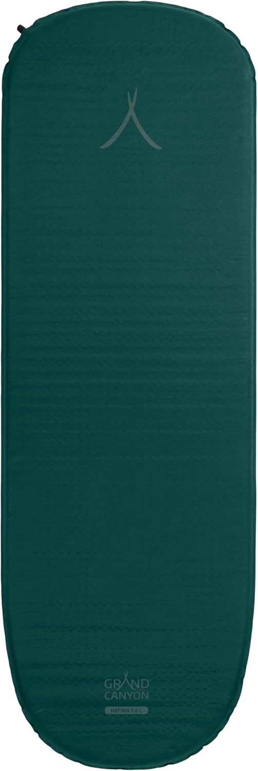 Grand Canyon Hattan 5.0 L - Selbstaufblasende Isomatte, Camping-Matte - 198x63x5,0cm - Botanical Gar