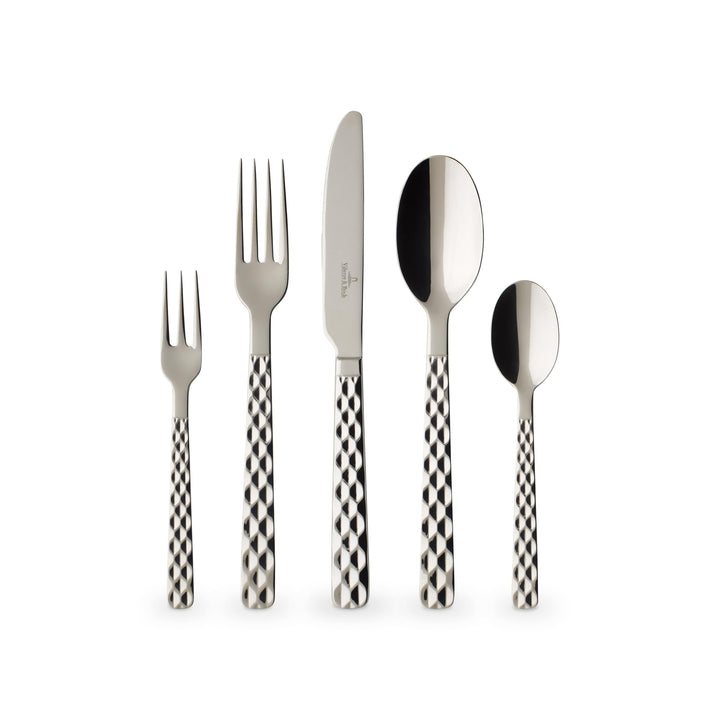 Villeroy & Boch – Boston Besteck Set 30 teilig 6 Personen, spülmaschinenfest, rostfrei, Tafelbesteck