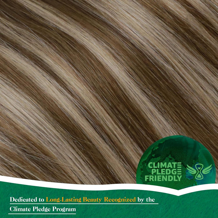 Easyouth Pferdeschwanz Extensions Echthaar Zopf Haarverlangerung Echthaar 14 Zoll Farbe Dunkleres Br