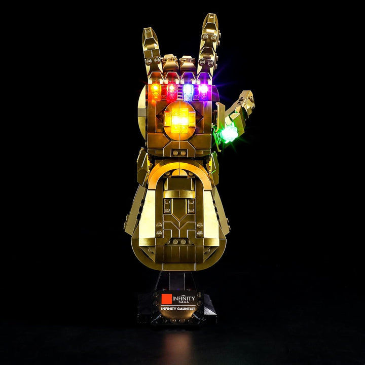 BRIKSMAX Led Beleuchtungsset für Lego Marvel Infinity Handschuh - Compatible with Lego 76191 Baustei