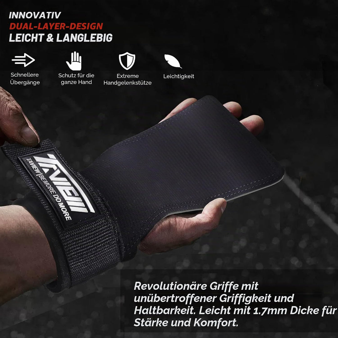TAVIEW Cross Training Quad Ultra Magnesiumfreie Handschuhe I Gewichtheberhandschuhe I Für Crosstrain
